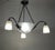 Antique Art Nouveau French Metal and Glass 4-Light Chandelier, 1890s For Sale - Image 6 of 10