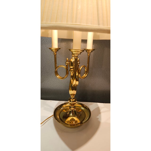 Metal Vintage French Louis XVI Style Bouillotte Lamp For Sale - Image 7 of 8