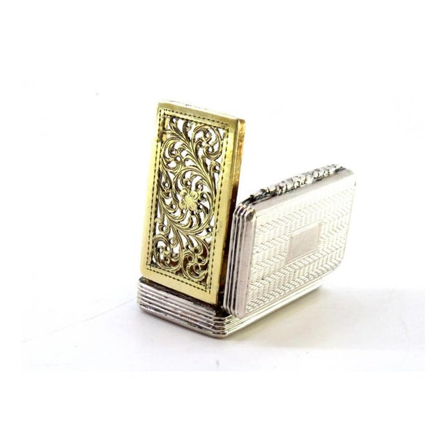 Gold Gold and Pata Vinaigrette Box For Sale - Image 8 of 10