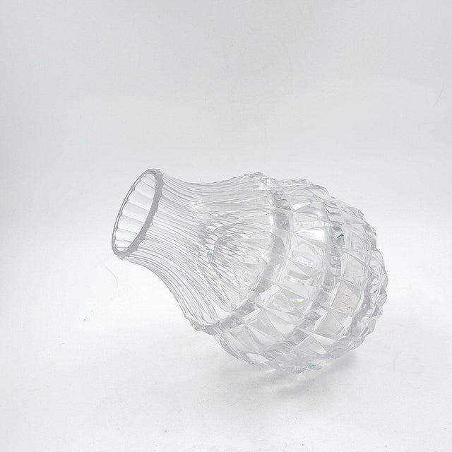 Clear Crystal Vase from Val Saint Lambert, 1960 For Sale - Image 6 of 13