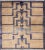 Mid 20th Century Square Mid-Century Modern Turkish Tulu With Tribal Pattern in Blue and Tan Rug For Sale - Image 13 of 13