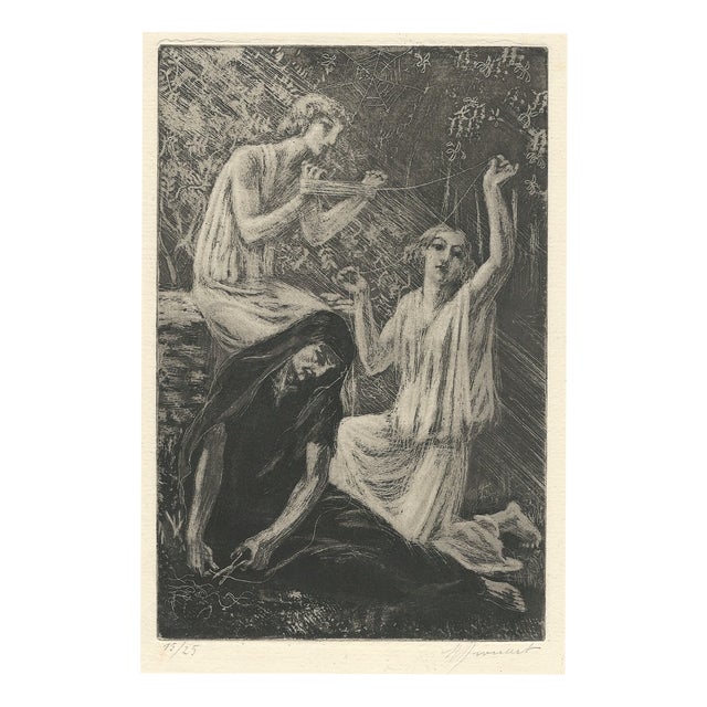 Raphaël Drouart, The Fates, 1920s, Etching For Sale