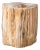 Polished Petrified Wood Side Table/Stool W/ Agate Inclusions & Natural Graining For Sale