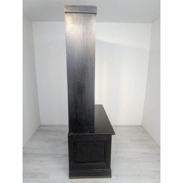 Art Nouveau Glazed Display Cabinet in Wood, 1930s For Sale - Image 11 of 14