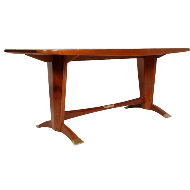 Dining Table and Chairs by Melchiorre Bega for La Permanente Mobili Cantù, 1940s, Set of 7 For Sale - Image 4 of 16