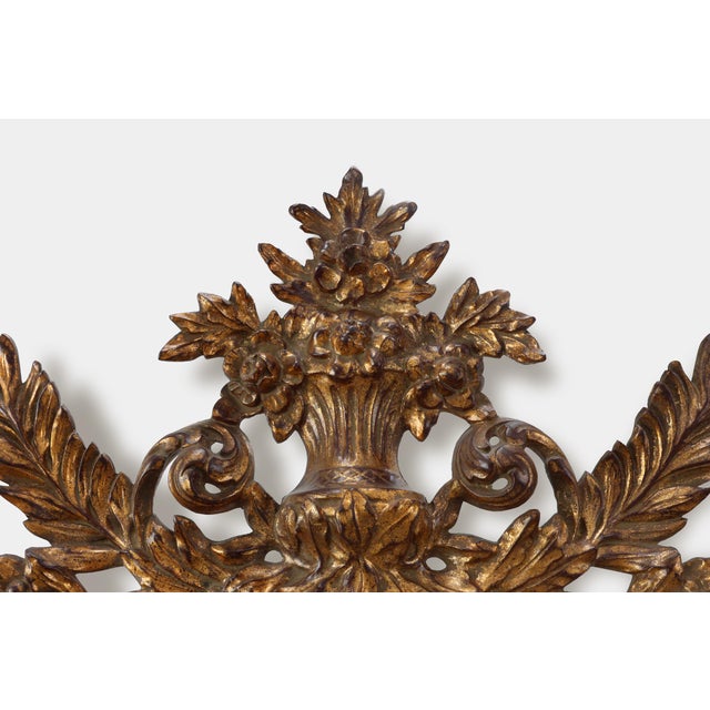 Gold Large 20th Century Baroque Gilt Mirror by Deknudt, Belgium, 1960s For Sale - Image 8 of 12