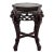 Late 20th Century Vintage Ming Dynasty Style Short Pedestal Plant Stand For Sale