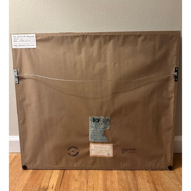 Abstract 1974 Watercolor “Flows of Tenojoki River 2” by Osvald Timmas For Sale - Image 3 of 7