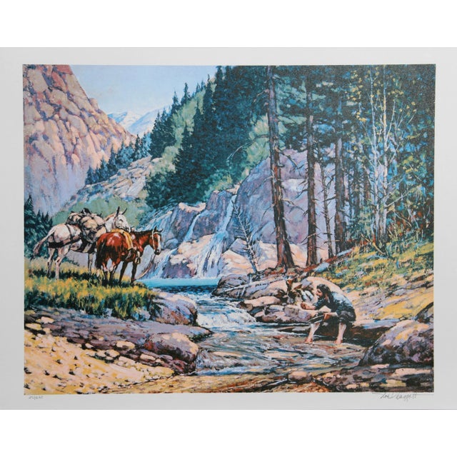 Rustic Noel Daggett, Pay Dirt, Lithograph For Sale - Image 3 of 3