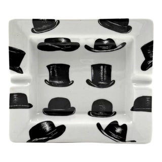 Ceramic Ashtray, in the Manner of Piero Fornasetti, France 1970s For Sale