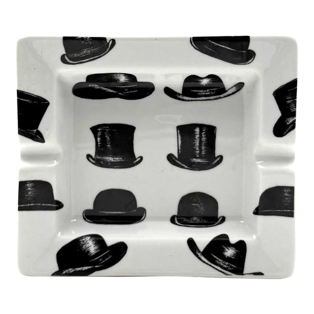 Ceramic Ashtray, in the Manner of Piero Fornasetti, France 1970s For Sale