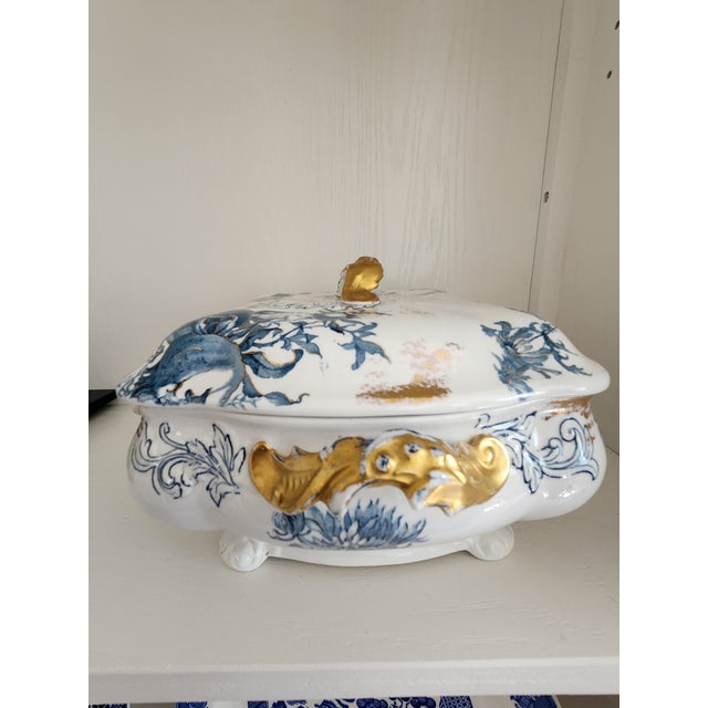 Royal Doulton Late Victorian Doulton Burslem "Arundel" Covered Tureen For Sale - Image 4 of 16