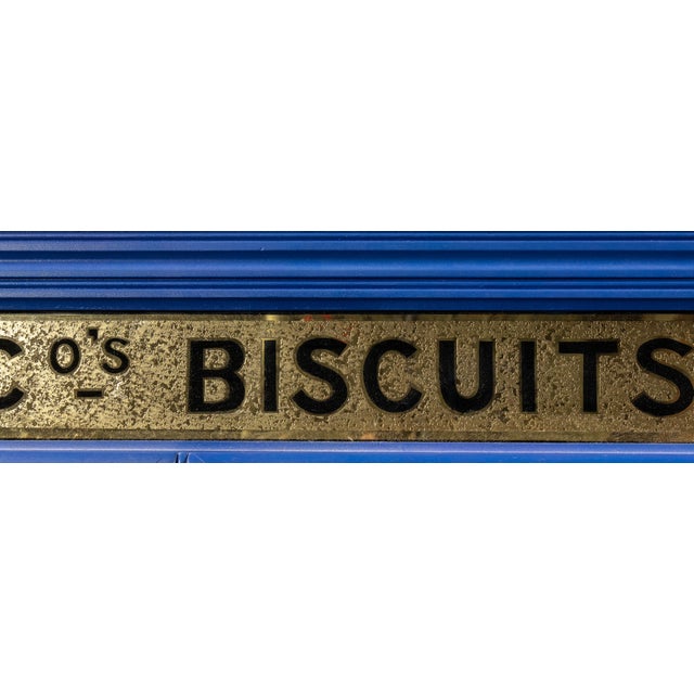 Antique Gray, Dunn & Co. Bakery Display Case in Blue For Sale - Image 10 of 14
