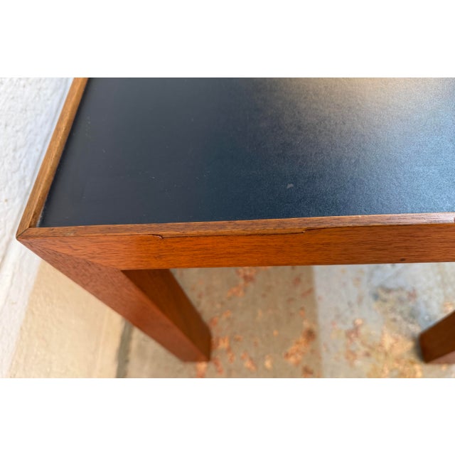Vintage Mid-Century Modern Teak & Black Formica Nesting Tables – Set of 2 For Sale - Image 15 of 15