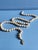 Vintage Mid Century Japanese Glass Faux Pearl Necklace With Filigree Fishhook Clasp For Sale - Image 10 of 10