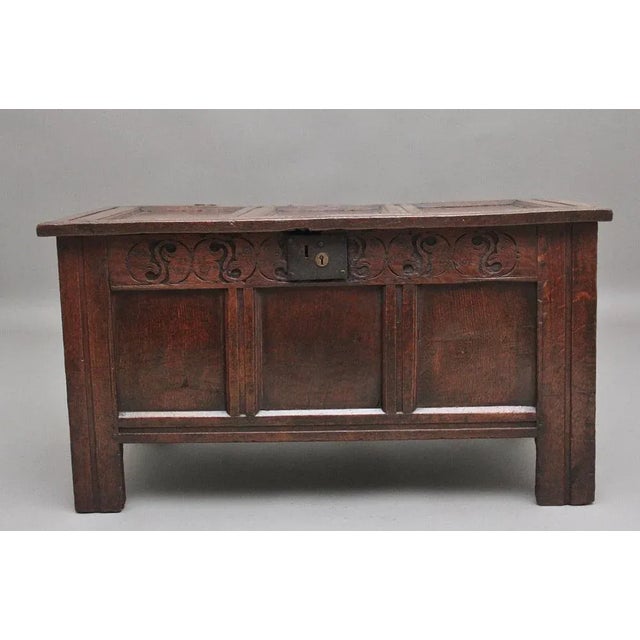 Oak Coffer, 1720 For Sale - Image 11 of 11