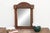 Tribal Dark Walnut Finish Tribal Carved Mirror For Sale - Image 3 of 7
