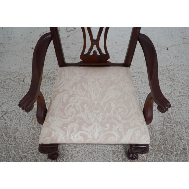Set of 10 Ethan Allen Mahogany Dining Chairs For Sale In Philadelphia - Image 6 of 18