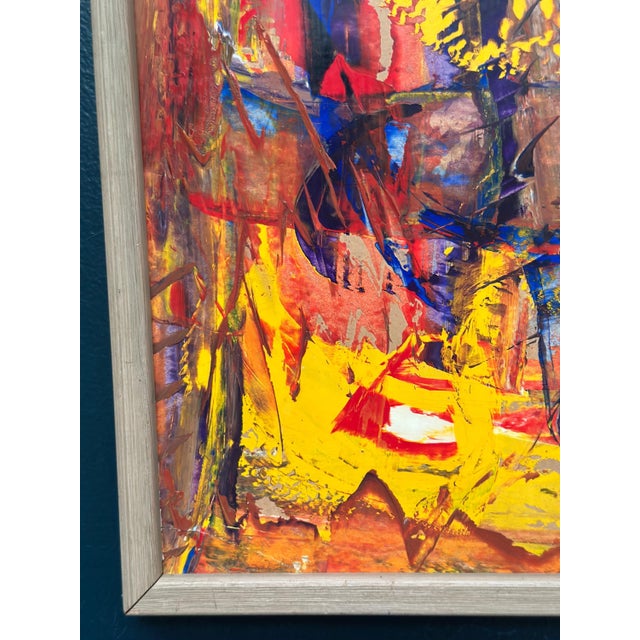 Daniel Raphaël, Komposition, 1950s, Oil on Panel, Framed For Sale - Image 10 of 17