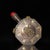 Metal Vintage Chinese Bronze Octagonal Snuff Bottle With Bagua & Gilt Deity For Sale - Image 7 of 9