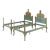 19th Century Venetian Style Pair of Painted & Parcel Gilt Twin Beds For Sale
