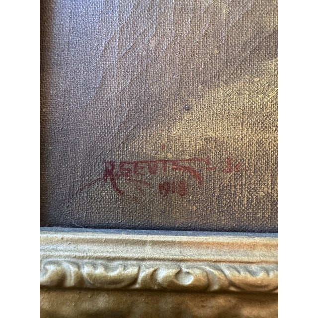 Antique Continental Oil Painting, Late 19th Century For Sale - Image 4 of 5