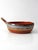 Ceramic Mid 20th Century Mexican Pottery Hand-Painted Terracotta Handled Serving Dish For Sale - Image 7 of 14
