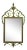 Vintage Gold Decorated Italian Design Decorator Mirror For Sale