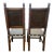 Spanish Set of 6 Authentic Hand-Carved Peruvian Leather Dining Chairs With Sol De Oro Coin Details For Sale - Image 3 of 6