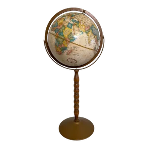 Vintage Standing World Globe by Repogle, "World Classic Series"