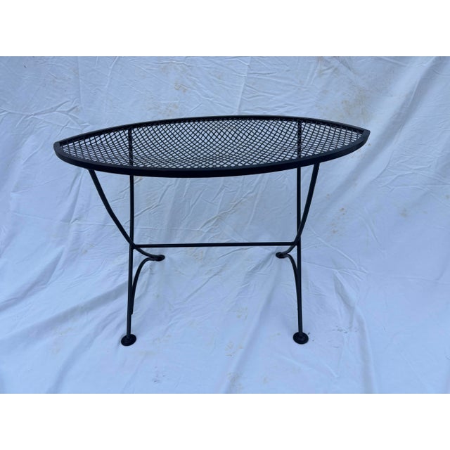 Black Tempestini MCM Patio Side Table, Attributed For Sale - Image 8 of 10