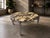 Round Italian Coffee Table in Marble and Chrome, 1970s For Sale - Image 6 of 6