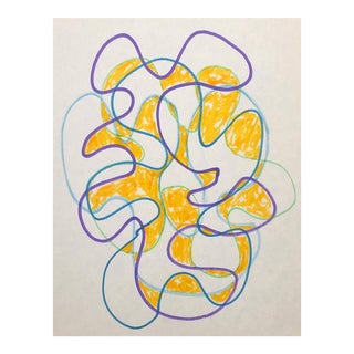 1992 Mid-Century Modern Atomic Stye Drawing by William Glen Davis For Sale