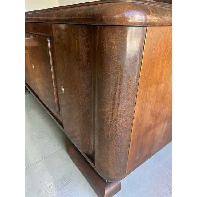 Art Deco Sideboard in Burl Walnut, 1930 For Sale - Image 6 of 18