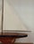 Late 20th Century Vintage Triple Sail Coastal Scale Model of Sail Boat For Sale - Image 5 of 12