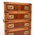 Wood Antique Military Campaign Style Chest of Drawers in Yew Wood, 1950 For Sale - Image 7 of 10