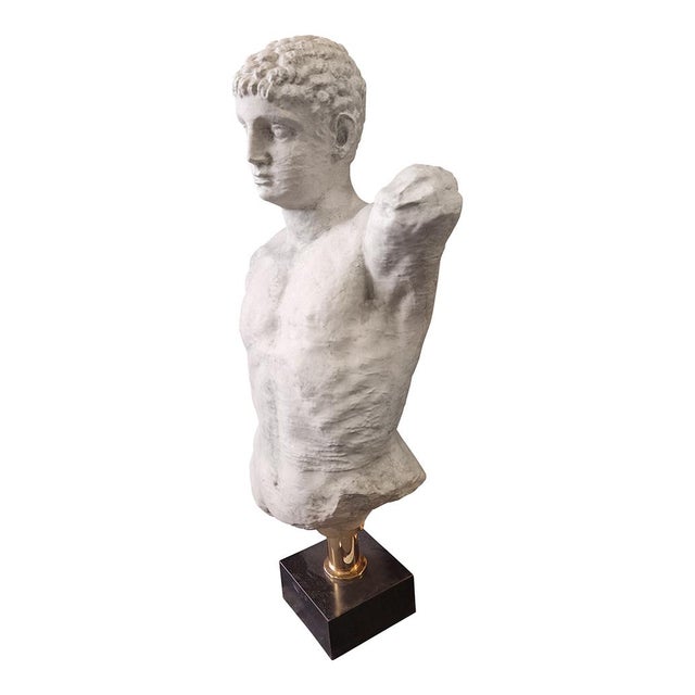 Italian Artist, Classical Style Bust, 20th Century, Gesso For Sale - Image 4 of 6