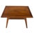 1970s Square Walnut Mid Century Modern "Floating" Top Coffee Center Table Risom Style For Sale - Image 5 of 12