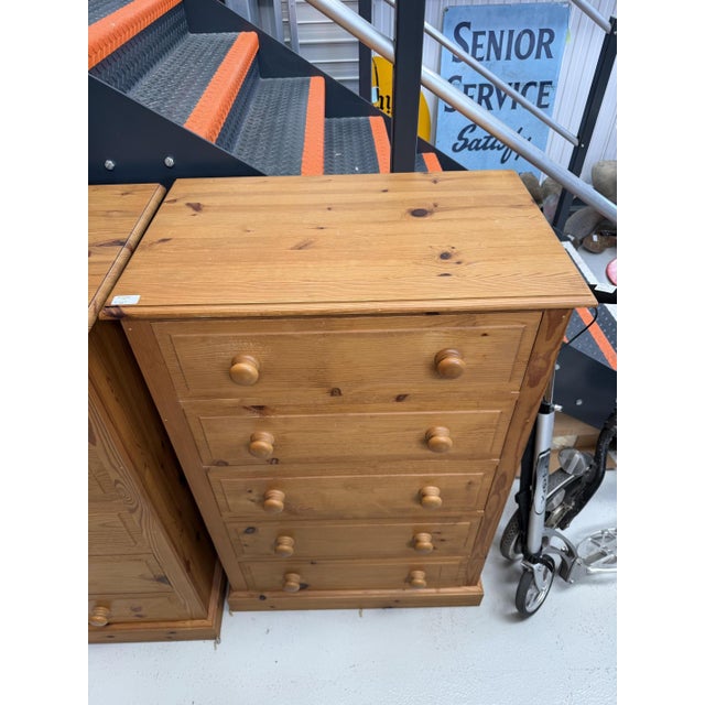 2000 - 2009 Wide Pine Chest of Drawers For Sale - Image 5 of 9
