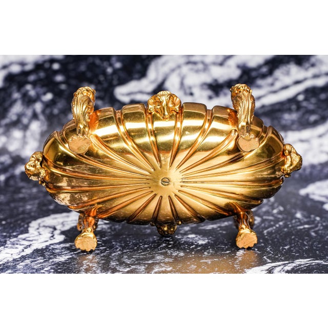 Stunning Gilded Bronze Dog Antique Double Desk Inkwell Ink Stand Art Statue Sculpture For Sale - Image 16 of 16