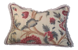 1920s Printed Linen Pillow