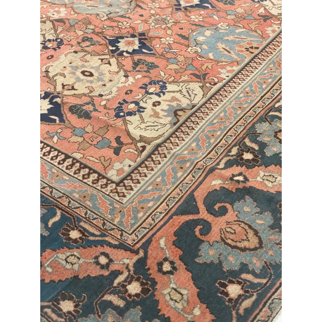 Late 19th Century Pasargad Rust Persian Antique Dorokhsh - 9' X 12'.9'' For Sale - Image 5 of 10