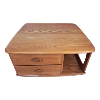 Mid-Century Modern Pandora Coffee Table in Elm by Lucian Ercolani for Ercol, 1990s For Sale