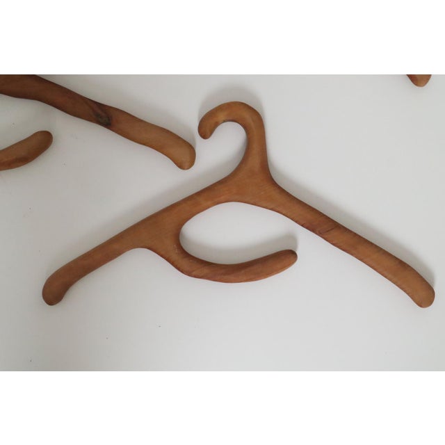 Wood Anthroposophical Wooden Clothes Hangers, Set of 5 For Sale - Image 7 of 9