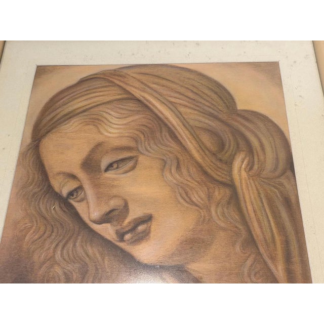 Renaissance Mid 20th Century La Scapigliata - After Leonardo da Vinci For Sale - Image 3 of 3