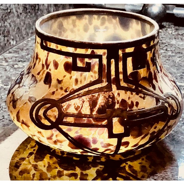 Metal 1910s Loetz Art Glass With Silver Overlay Vase For Sale - Image 7 of 12