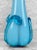 Mid-Century Italian Empoli Peacock Blue Art Glass Vase For Sale - Image 6 of 8