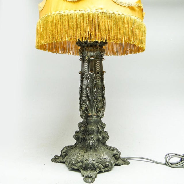 Art Deco Table Lamp, France, 1890s, in Good conditions. Designed 1890 to 1919 European Plug (up to 250V).The wiring of...