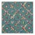 Sample - Schumacher Grotto Treillage Wallpaper, Multi on Teal For Sale