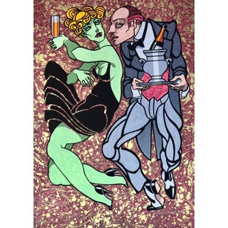 Juarez Machado Signed Limited Edition Serigraph – Midnight Toast For Sale
